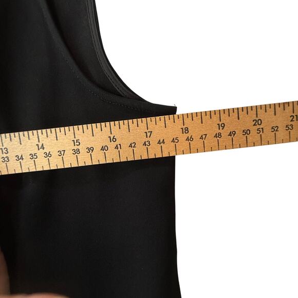 ARITZIA BABATON Redford Moto Vest Black Drapey Crepe Sleeveless Biker Vest SZ 6 - Picture 9 of 16